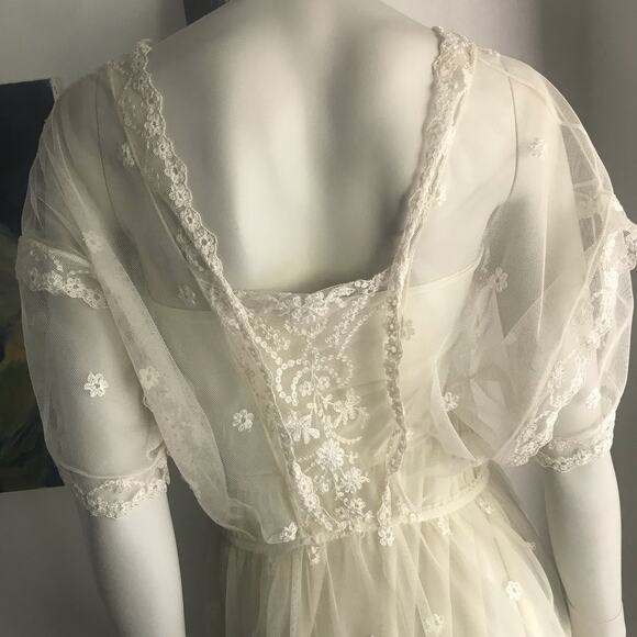 Vintage Strauss by Bonnie Lace Victorian Maxi Dress Women's Size 10 (XS Modern) - Picture 6 of 14